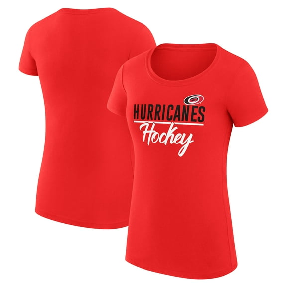 Women's G-III 4Her by Carl Banks Red Carolina Hurricanes Super-Slim Fit Lightweight Team Sport T-Shirt