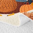 thumbnail image 5 of Erosebridal Thanksgiving Turkey Twin Quilt Set 2 Pieces,Autumn Pumpkin Flowers Twin Coverlet Set,Beige,1 Bedspread and 1 Pillowcase, 5 of 7