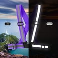 thumbnail image 4 of Running Reflective Vest Gear 3 Pack, Adjustable Safety Vest High Visible Reflective Belt Straps Night Walking Vest, 4 of 7