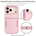 thumbnail image 4 of iPhone 17 Pro Max Case , 2 in 1 Phone Case for iPhone 17 Pro Max 6.9 inch ,Takfox Shockproof Protection Heavy Duty Armor Hard Plastic & Rubber Rugged Full Body Bumper Cover- Rose Gold, 4 of 9