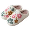 thumbnail image 2 of Slippers Pareja Esponjosa Zapatos Casa Lujo Flores para Hombres Mujeres, 2 of 9