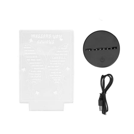 

3D Night Light Touch Control Night Light 7 Colors 3D Vivid Shape For Bedside For Bedroom