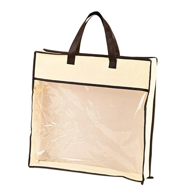 Organizador de armario portátil, a prueba de polvo, con asa y protección para las manos. 40x40x10cm