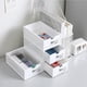 thumbnail image 4 of Organizador de Escritorio Apilable Blanco - Caja de Almacenamiento de Plástico Transparente para Oficina, Hogar y Baño - 1 Unidad, 4 of 4