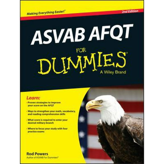 Pre-Owned ASVAB AFQT FD 2e (For Dummies) (Paperback) 1118775171 9781118775172