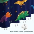 thumbnail image 6 of Dark Blue Dinosaurs Colorful Pattern Shower Curtain 84"x72" ,Bathroom Decorative Shower Curtains Set with 12 Hooks,Modern Waterproof Washable Shower Curtain, 6 of 6