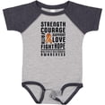 thumbnail image 3 of Inktastic Multiple Sclerosis Awareness Strength Courage and Support Boys or Girls Baby Bodysuit, 3 of 5