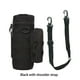 thumbnail image 4 of Wosthever Botella de agua Bolsa de nylon Mochilero Cierre de cremallera Bebida Hervidor Bolsa de almacenamiento Contenedor Equipo al aire libre Mochilas de mochilero Negro Wosthever OD032005-02, 4 of 6