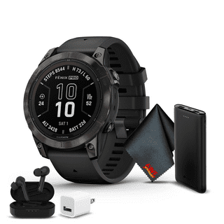 Garmin fenix 6 Pro Solar, Multisport GPS Watch with Solar Charging  Capabilities, Advanced Training Features and Data, Slate Gray with Black  Band