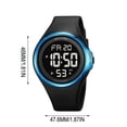 thumbnail image 3 of Reloj digital para estudiantes: reloj de pulsera deportivo resistente al agua para exteriores con alarma, cronómetro y pantalla luminosa para correr, hacer senderismo y para uso diario., 3 of 6