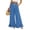 Blue, variant on Summer Pants Women Wide Leg Pants with Ruffle Drawstring Elastic Waist Loose Casual Trousers with Pockets Lightweight Flowy Pants for Beach Vacation Daily Wear