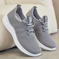 thumbnail image 4 of Zapatillas deportivas de malla transpirables para mujer, informales, con cordones, cómodas, deportivas, a la moda para estudiantes, 4 of 4