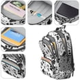 thumbnail image 4 of Pet Paw Print and Bone Backpack for School,Cute School Bag,Schoolbag with Adjustable Shoulder Straps & Padded Back,16.9 Inch, 4 of 5