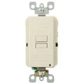thumbnail image 1 of La luz indicadora LED de autoprueba de 20 amperios con cara en blanco GFCI de Leviton brinda protección GFCI donde no se necesita un tomacorriente GFRBF-W Almendra clara, 1 of 1
