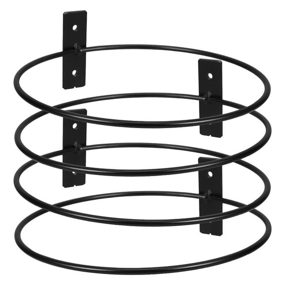 HEMOTON 4pcs Hanging Pot Rack Wall Mounted Flower Stand For Outdoor Indoor Use Durable Metal Plant Hanger Ideal For Garden Decor And Space Optimization