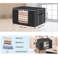 thumbnail image 2 of PENGXIANG Clothing Storage Bins with Lids with Reinforced Handles Containers for Bedding Quilts Clothing Jeans, 2 of 2
