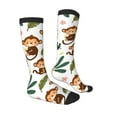 thumbnail image 3 of Easygdp Monkeys Swinging From Palms Fashionable Adult Sockings&Sports Sockings&Breathable Sockings, Non-Pilling,Contrasting Color Design, 3 of 9