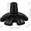 thumbnail image 2 of Rubber Cane Tip Self Standing Support Base Foot Pad Replacement 6 Leg Attachment For Terrain Walking, 2 of 5