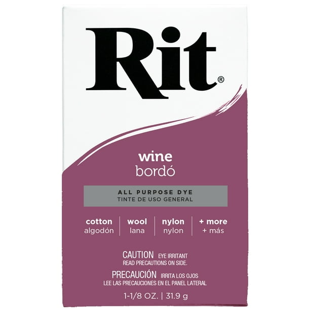 Rit All Purpose Powder Dye, Wine, 1-1/8 oz - Walmart.com - Walmart.com