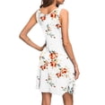 thumbnail image 4 of OutfitShow Women Summer Casual V-Neck Tank Dress Beach Cover Up with Side Pockets, 4 of 5