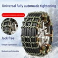 thumbnail image 4 of pathside 2PC Snow Chains, Snow Chains for Car Pickup Trucks SUV, Universal Emergency Portable Snow Tire Chains, Anti-Skid Thickening Tire Chains Width 165-265mm /6.5-10.43in, 225 235 245 255 265, 4 of 6