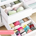 thumbnail image 2 of Adjustable Drawer Dividers for Organizing Socks, Underwear & Small Items - Extendable, Freely Combinable Storage Separators with Easy Lift-Installation, Durable Material for Kitchen, Bedroom & Closet, 2 of 5