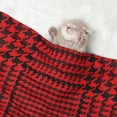 thumbnail image 2 of Rocae Red Black Houndstooth for Pet Blanket Dog Blanket Cat Blanket Soft Sleep for Small Medium Pet-Medium, 2 of 8