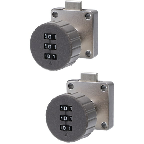 MLINS 2pcs Combination Lock 3- Baby Proof File Cabinet Lock Desk Drawer Lock