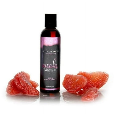 Intimate earth Awake Massage Oil - Pink Grapefruit 120ml / 4oz