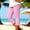 Pink, variant on Women's Solid Color Ruffle Hem Capri Leggings Elastic Waist Breathable Yoga Casual Pants for Summer White XL(XL)