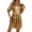 Gold-02, variant on Women's Sparkly Metallic Mini Dress, Puff Sleeve Babydoll Shift Dress for Cocktail Party and Club