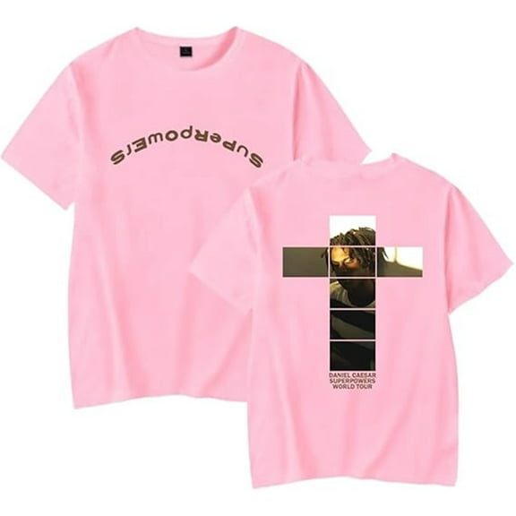 Daniel Caesar Merch T-shirt Summer Fashion Round Neck Short Sleeves Men And Women Hip-hop Wear