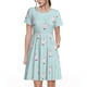 thumbnail image 1 of Easygdp Milk Tea1 para Vestido Transpirable de Mujer, Vestido Suelto de Manga Corta con Pliegues y Bolsillos para el Verano, 1 of 6