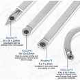 thumbnail image 4 of Insertos de carburo Cortadores indexables, herramientas de torno de madera de carburo Insertos de repuesto con tornillos para torno de carpintería Herramientas de torneado de mad, 4 of 5