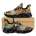 thumbnail image 1 of Zapatillas de deporte tribales de moda, zapatos casuales con plataforma y cordones, zapatos de punto de malla con estampado tradicional étnico americano para mujer, 1 of 6