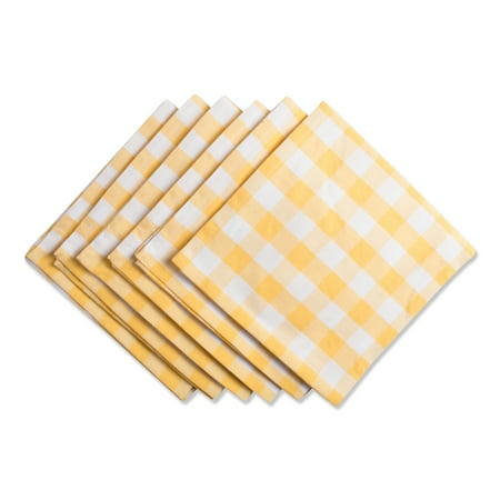 

Yellow-White Checkers Napkin (Set of 6)