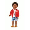 My Life As 18" Poseable Lifeguard Boy Doll, African American, Brown Eyes