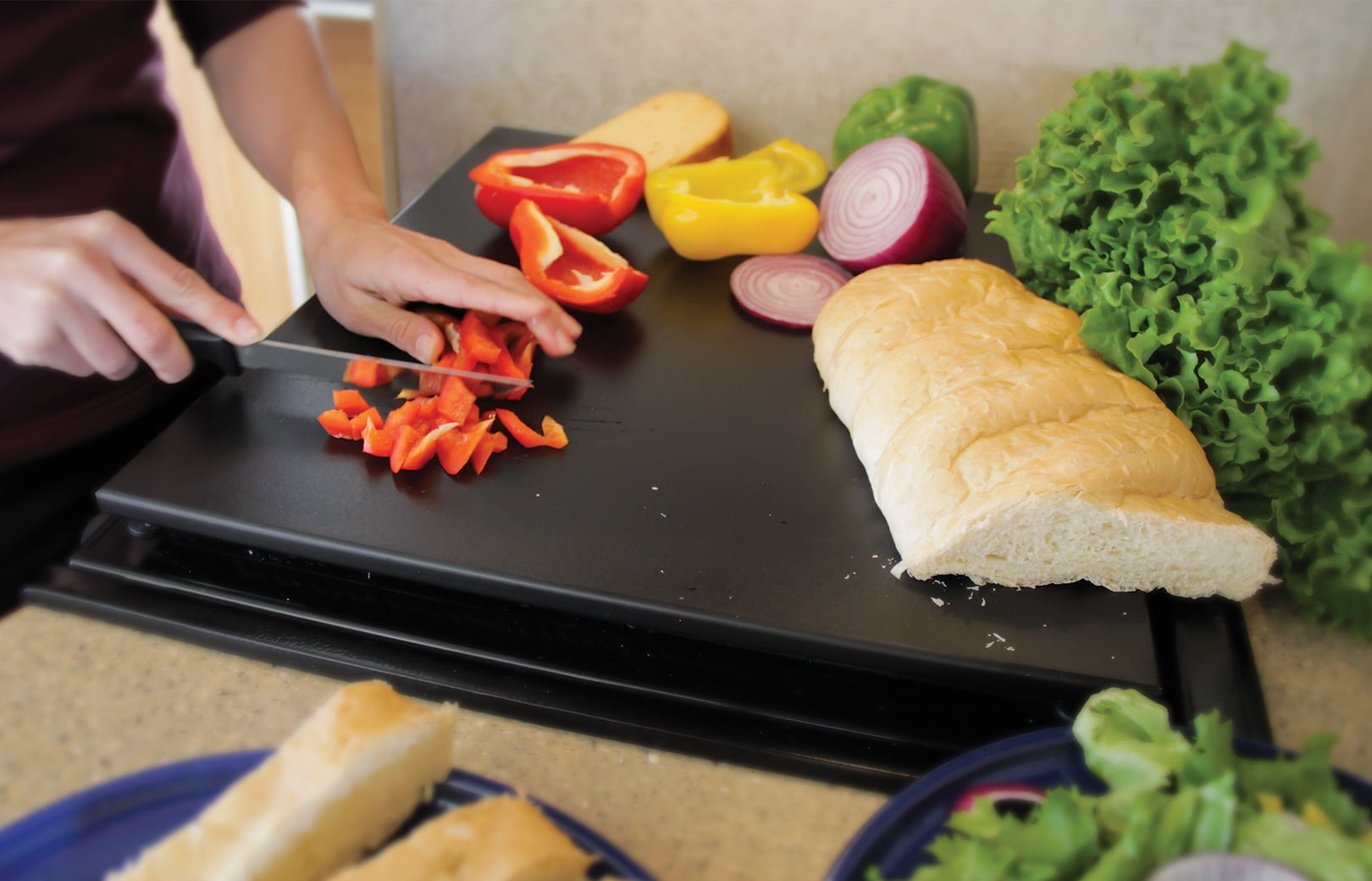 Camco Stove Topper and Cutting Board, Includes Flexible Cutting Mat