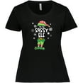 thumbnail image 3 of Inktastic Funny Christmas I'm the Sassy Elf with Shoes and Hat Women's Plus Size T-Shirt, 3 of 5