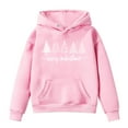 thumbnail image 5 of Taybagh Girls Sweatshirts Size 10-12 Christmas Print Hooded Sweatshirts Oversized Long Sleeve Winter Preppy Clothes Tops, 5 of 5