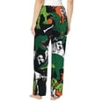 thumbnail image 3 of Sigee Dinosaur Skeleton Print Women's Soft Pajama Pants - Breathable and Comfortable Lounge Sleep Bottoms with Elastic Waistband and Pockets-, 3 of 9