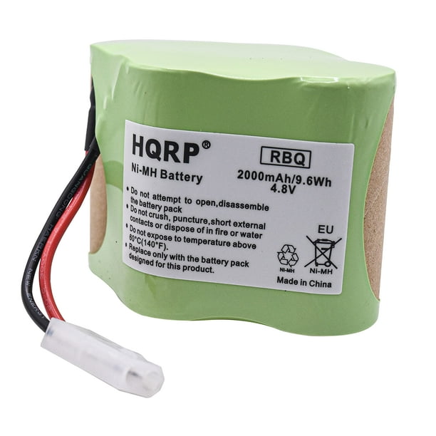 HQRP Batterie Rechargeable 4,8 V 2,0 Ah pour Balai de Requin Euro-Pro VX1/X8905/V1930/V1700z de Remplacement pour Nettoyeur de Sol et Tapis Sans Fil.