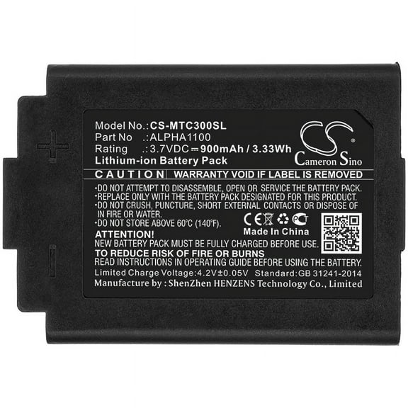 900mAh 3M ALPHA1100 Battery for TAC300 TAC500 TAC300-OTH