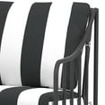 thumbnail image 5 of Better Homes & Gardens Aubrey 3-Piece Outdoor Steel Stationary Chat Set, Stripe Color Cushion, 5 of 10