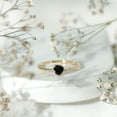 thumbnail image 5 of Heart Shape Black Spinel Promise Ring for Women, August Birthstone Ring, 10K Yellow Gold, US 4.50, 5 of 9