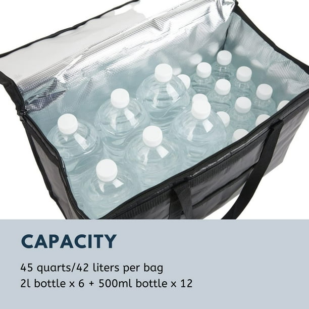 OUSITAID Home XXL Insulated Grocery Bag Hot Cold Food Delivery