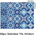 thumbnail image 2 of Blue and white Moroccan tile stickers, kitchen bathroom wall tile stickers, 2 of 4