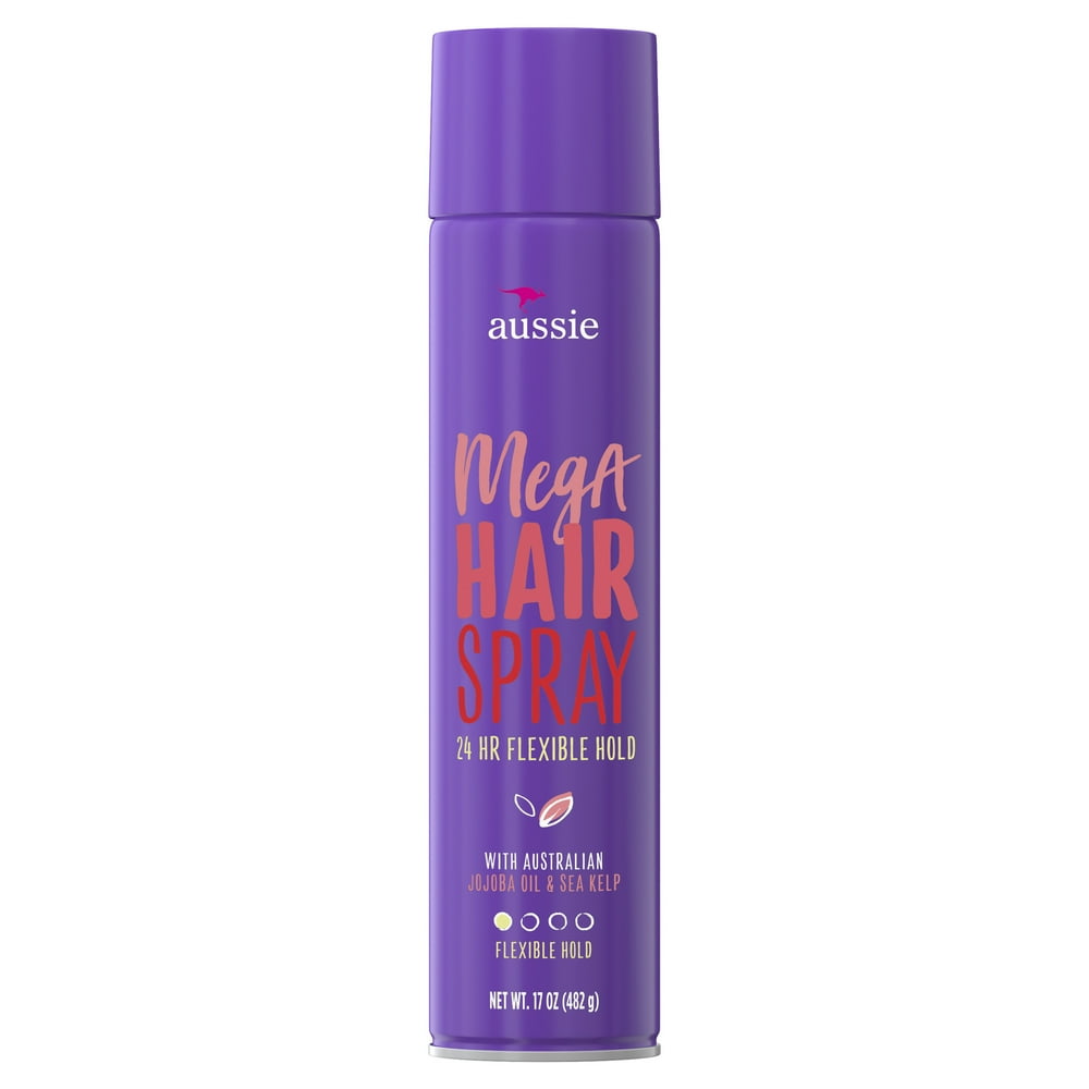 Aussie Mega Hairspray, 24 Hour Flexible Hold, 17 oz