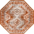 thumbnail image 2 of Rugs.com Charlotte Collection Rug – 5 Ft Octagon Terracotta Low-Pile Rug Perfect For Living Rooms, Kitchens, Entryways, 2 of 6