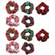 thumbnail image 1 of Gomas navideñas para el pelo, coleteros elásticos para cola de caballo, gomas para el pelo, bandas para el pelo, paquete suave y bonito para niñas, 1 of 5